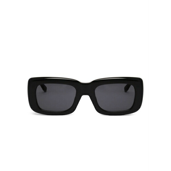 ジ アティコ レディース サングラス＆アイウェア アクセサリー Logo-plaque rectangle-frame sunglasses Black