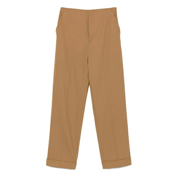 アルベルタ フェレッティ レディース カジュアルパンツ ボトムス Cuffed-hem trousers Neutrals|asty