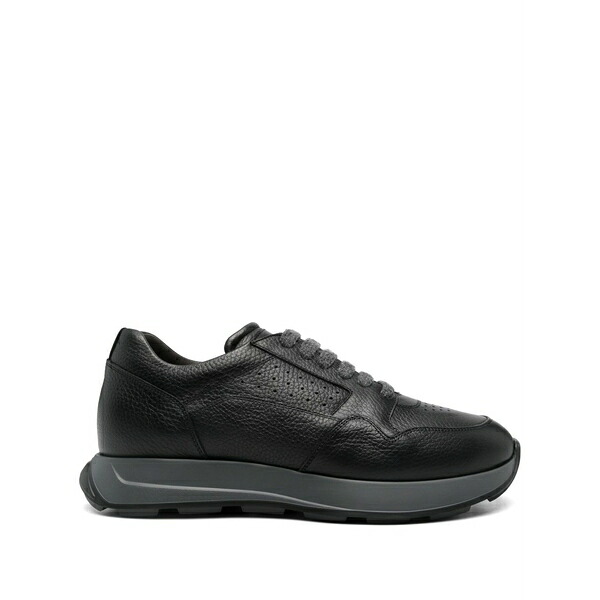 バレット メンズ スニーカー シューズ Leather sneakers Black