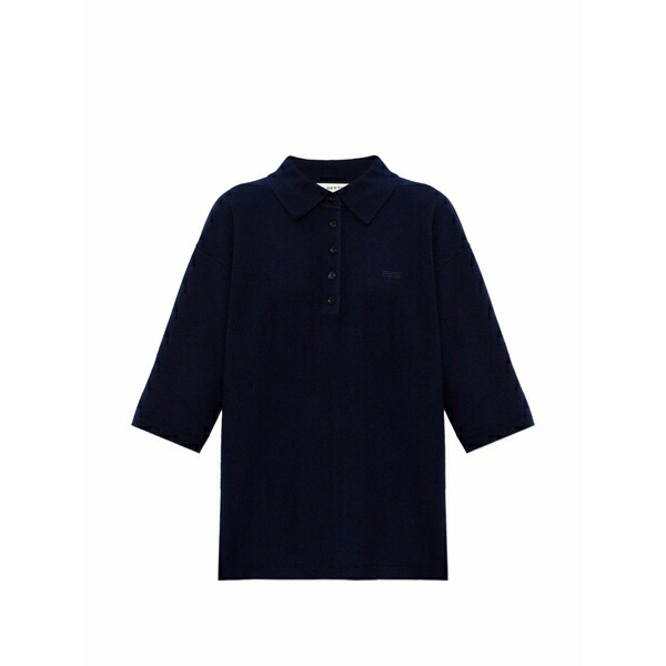 ゲタス レディース スポーツシャツ トップス Short-sleeve polo top Blue
