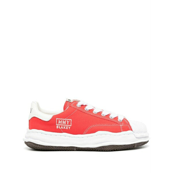 ミハラヤスヒロ レディース スニーカー シューズ Ridged-trim low-top sneakers Red