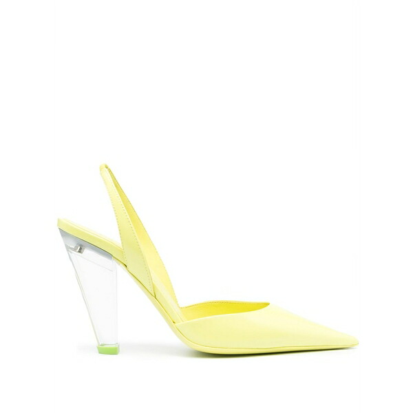 トロワジュイン レディース パンプス シューズ 105粍 leather pumps Yellow