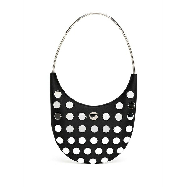 コペルニ レディース ショルダーバッグ 御徒面子 Polka-dot stud shoulder-bag Black