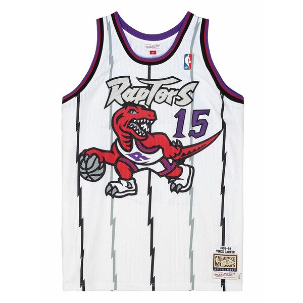 ミッチェル\u0026ネス メンズ ティーシャツ トップス Raptors 1998 vince carter jersey White Tシャツ・カットソー-トップス-メンズファッション