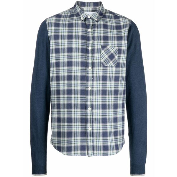 プライベートストック メンズ シャツ トップス The sebastien check-print shirt Blue｜asty