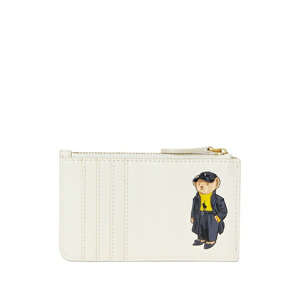 ラルフローレン レディース 紙入れ 付属品 Polo bear zip cardholder Neutrals