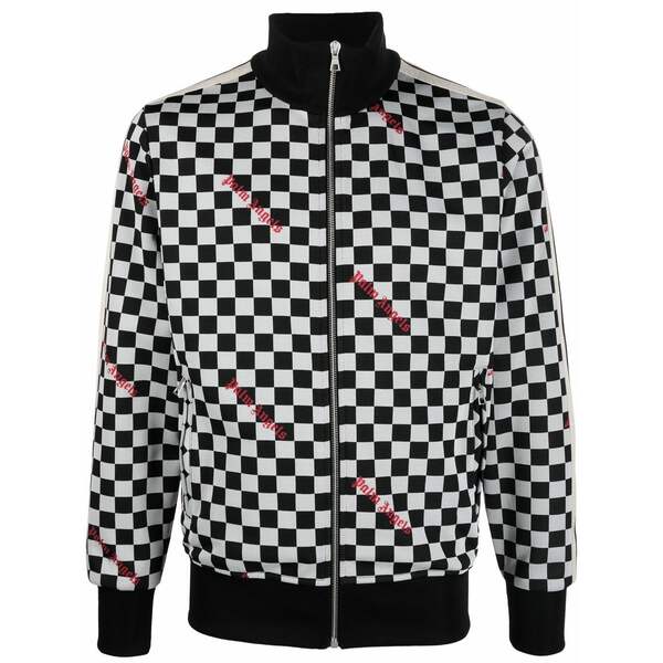 パーム・エンジェルス メンズ パーカー・スウェットシャツ アウター Damier-print track jacket Black｜asty