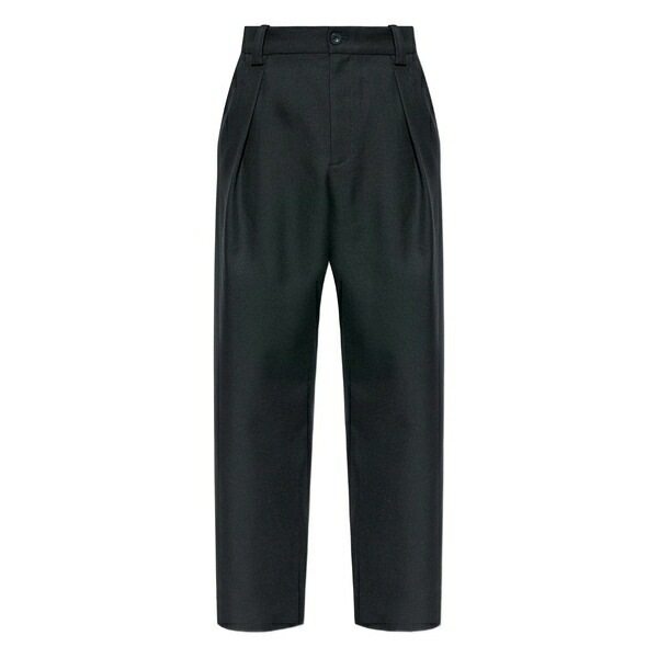 アーペーセー メンズ カジュアルパンツ ボトムス Pleated trousers Black|asty