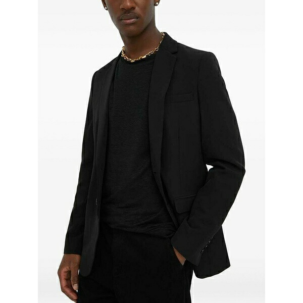 ブルンスバザー メンズ 上衣＆上衣 アウター Rubenbbkarlsus buttoned notched-lapels blazer Black