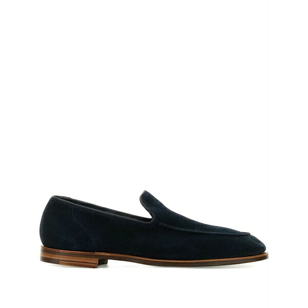 クロケット&ジョーンズ メンズ スリッポン・ローファー シューズ Salcombe suede loafers Blue|asty