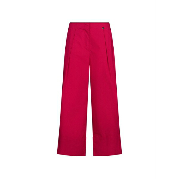 リュージョー レディース 心地好いズボン下 ボトムス Dart flared trousers Red