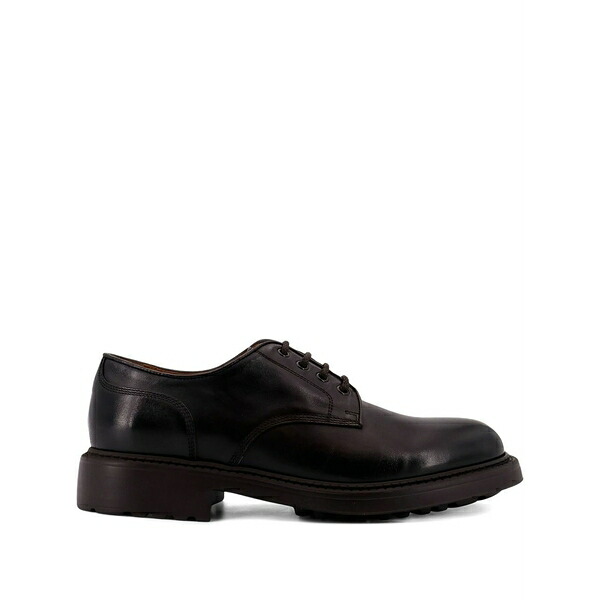 ドンカルズ メンズ 御召しものシューズ シューズ Lace-up leather derby shoes Brown