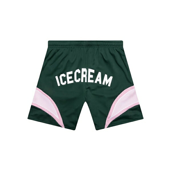 アイスクリーム メンズ カジュアルパンツ ボトムス Logo-appliqu茫漏 shorts Green