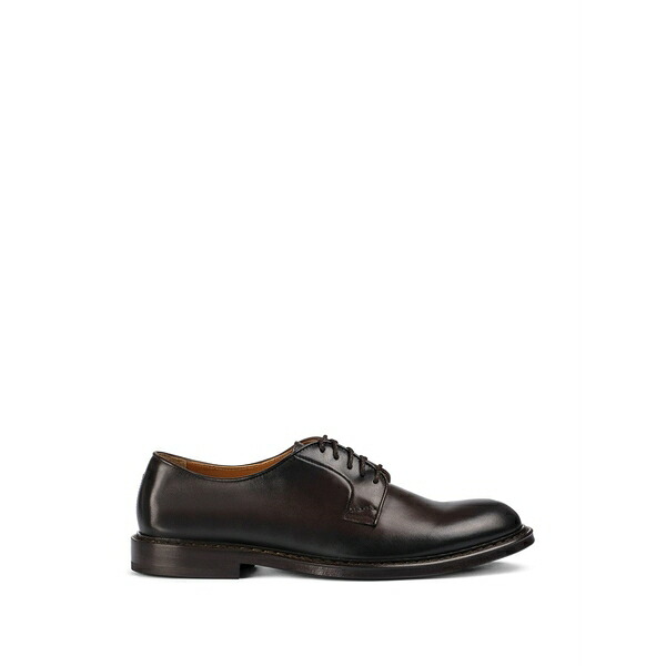 ドンカルズ メンズ 御召しものシューズ シューズ Leather lace-up derby shoes Brown