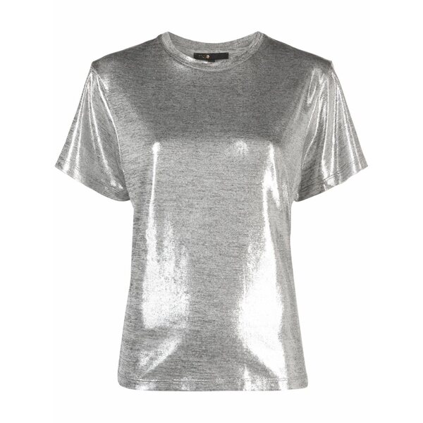 マージュ レディース Tシャツ トップス Lam茫漏 round-neck t-shirt Silver