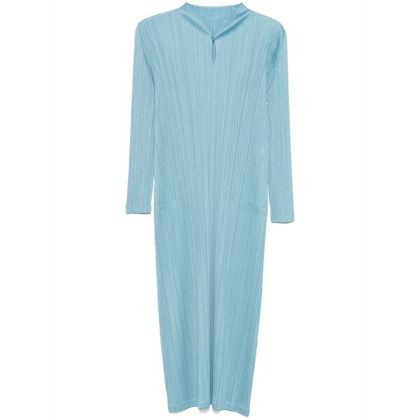 プリーツ プリーズ イッセイ ミヤケ レディース ワンピース トップス Monthly colors: january midi dress Blue｜asty
