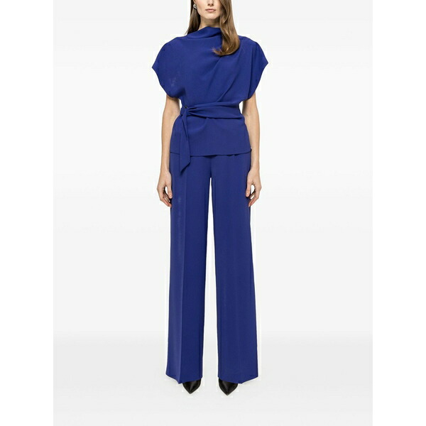 ニッサ レディース カジュアルパンツ ボトムス Pressed-crease trousers Blue|asty