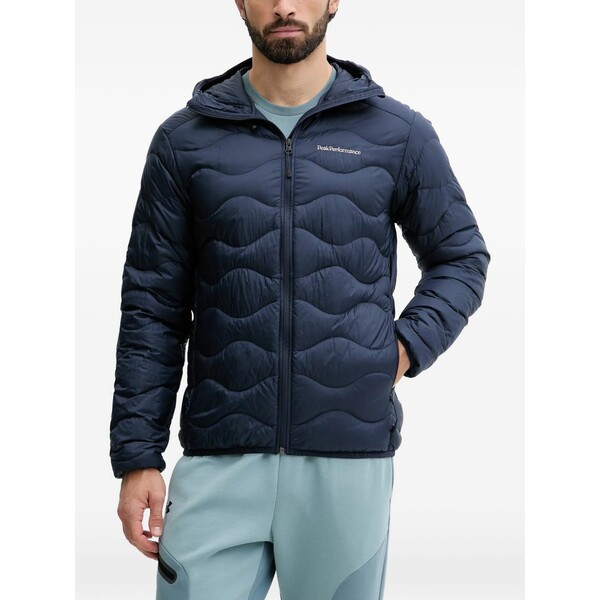 まっ盛り演奏 メンズ 上衣＆上衣 アウター Helium hooded padded jacket Blue