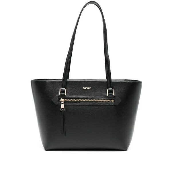 ダナ キャラン ニューヨーク レディース トートバッグ バッグ Logo-lettering tote bag Black|asty