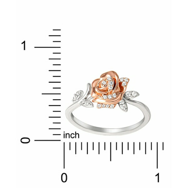 人気急上昇】 ディズニー レディース リング アクセサリー Cubic Zirconia Rose Beauty The Beast Ring in  Sterling Silver 18k Gold-Plate Gold www.basexpert.com.br