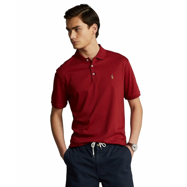 20020円 独特の上品 ラルフローレン メンズ ポロシャツ トップス Men's Classic-Fit Soft Cotton Polo Shirt  Holiday Red