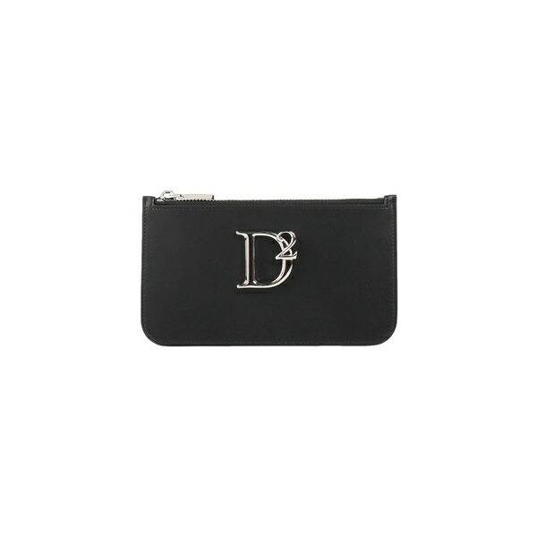 【貨物輸送無料】 ディースクエアード レディース 紙入れ 付属品 Coin purses Black