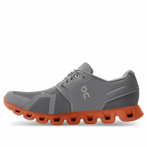 On Running オン 駈けっくら メンズ スニーカー  【On Running Cloud 5 \u0027Zinc Grey Canyon Orange\u0027 59.98888】  大きさ US_10.5(28.5珊)
