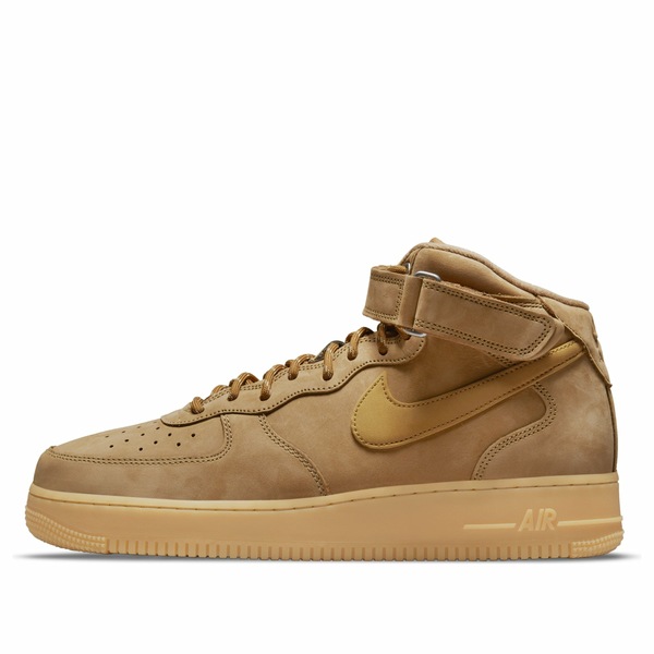Nike ナイキ メンズ スニーカー  【Nike Air Force 1 Mid \u002707 \u0027Flax\u0027 DJ9158-200】  大きさ US_M_15