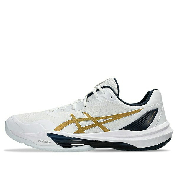 ASICS アシックス メンズ スニーカー  【ASICS Sky Elite FF 3 \u0027White Navy Gold\u0027 1051A080-101】  大きさ US_7(25.0糎)