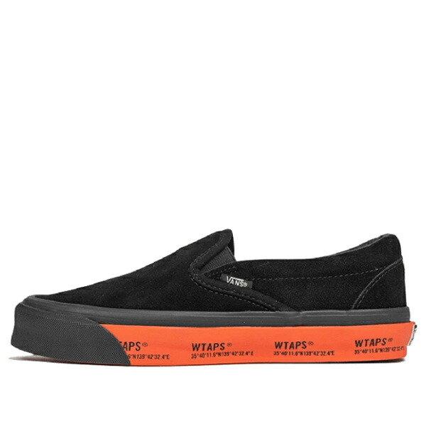 Vans バンズ メンズ スニーカー  【Vans WTAPS x Classic Slip-On LX \u0027Black Orange\u0027 VN0A45JK20E1】  大きさ US_8.5(26.5糎)