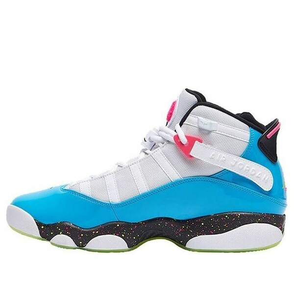 Jordan ジョーダン メンズ スニーカー  【Air Jordan 6 Rings \u0027Blue Fury Cyber Pink\u0027 CK0018-100】  大いさ US_9(27.0糎)