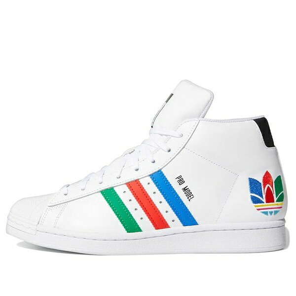 adidas アディダス メンズ スニーカー 【adidas Pro Model 'Colorful Trefoil - Cloud White' FX0183】 サイズ US_M_4|asty
