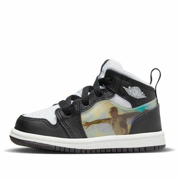 Jordan ジョーダン メンズ スニーカー  【Air Jordan 1 Mid Hologram \u0027Black White\u0027 DR9494-001】  大きさ US_M_4