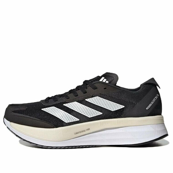 adidas アディダス メンズ スニーカー  【adidas Adizero Boston 11 Wide \u0027Black White Carbon\u0027 GV9630】  大きさ US_11.5(29.5糎)