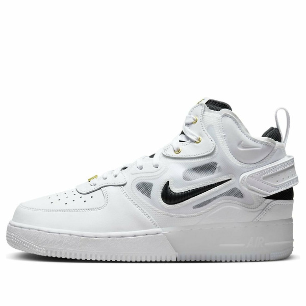 Nike ナイキ メンズ スニーカー  【Nike Air Force 1 Mid React \u002740th Anniversary - White Black\u0027 DQ7668-100】  大きさ US_M_4