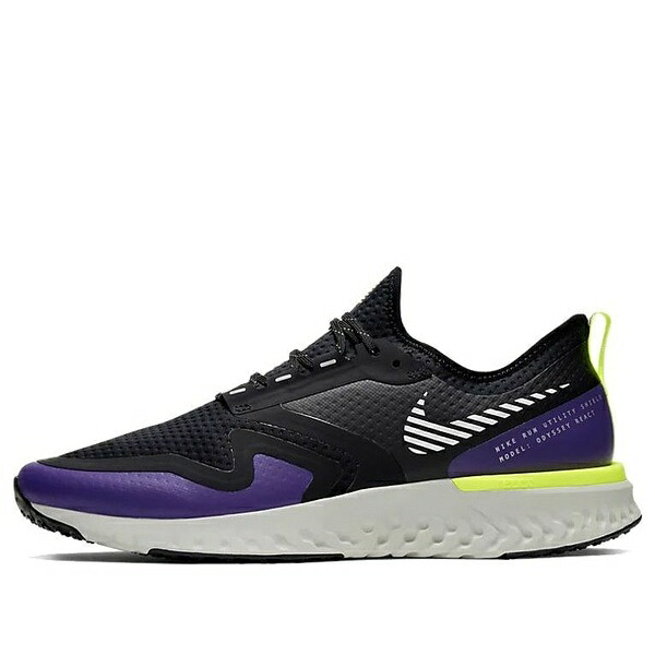 Nike ナイキ メンズ スニーカー  【Nike Odyssey React Shield 2 \u0027Black Voltage Purple\u0027 BQ1671-002】  大きさ US_11.5(29.5糎)
