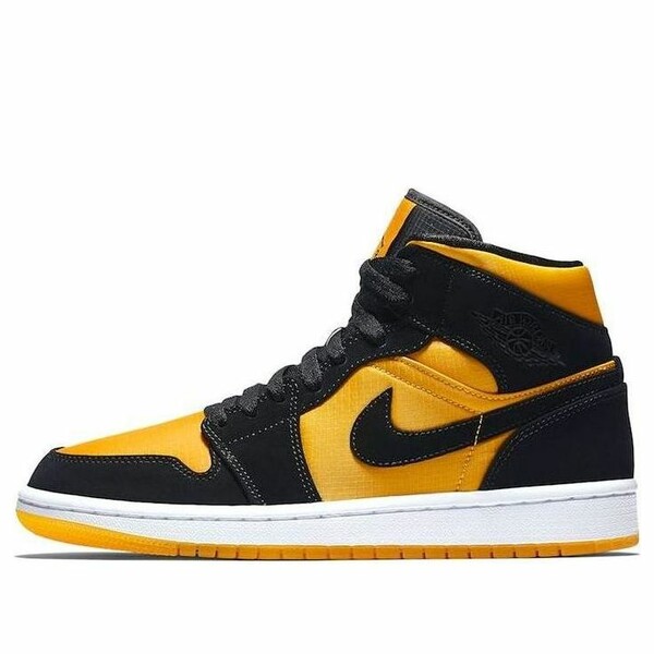 Jordan ジョーダン メンズ スニーカー  【Air Jordan 1 Mid \u0027Black University Gold\u0027 CD6759-007】  大きさ US_12(30.0珊)