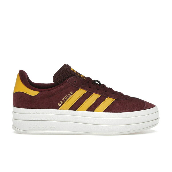 adidas アディダス レディース スニーカー 【adidas Gazelle Bold Shadow Red Bold Gold (Women's)】 サイズ US_8.5(25.5cm) Shadow Red/Bold Gold/Core White|asty