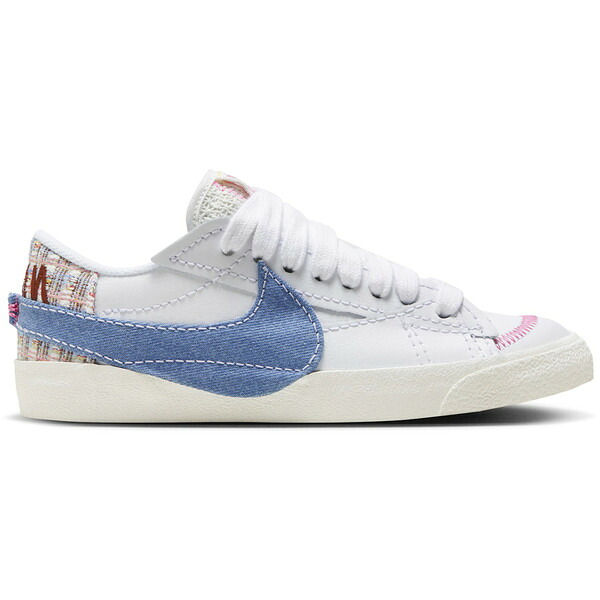 Nike ナイキ レディース スニーカー 【Nike Blazer Low 77 Jumbo Denim Swoosh Boucle (Women's)】 サイズ US_6(23.0cm) White/Blue Whisper-Sail-Pinksicle-Cacao Wow｜asty 33,670円