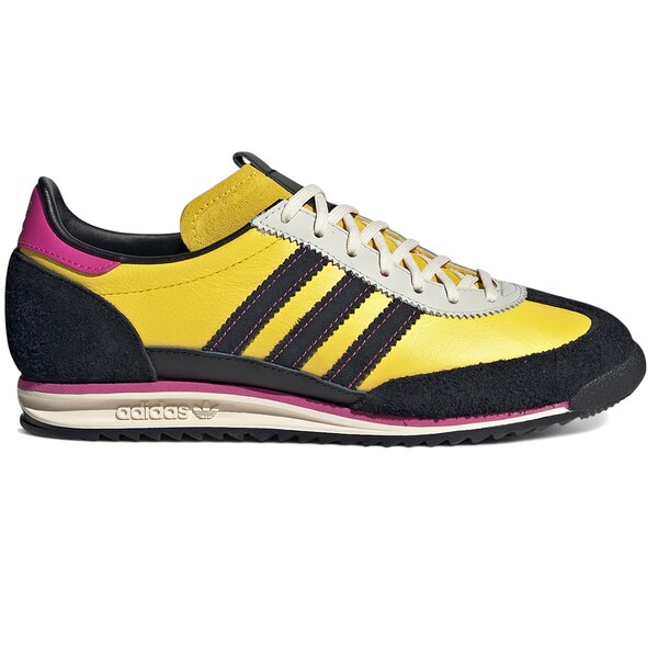 adidas アディダス レディース スニーカー  【adidas SL 72 OG Yellow Black (Women\u0027s)】  大きさ US_7.5(24.5糎) Yellow/Core Black/Semi Lucid Fuchsia