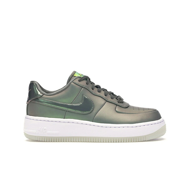 Nike ナイキ レディース スニーカー 【Nike Air Force 1 Upstep Low Shine (Women's)】 サイズ US_7(24.0cm) Dark Stucco/Dark Stucco-White|asty