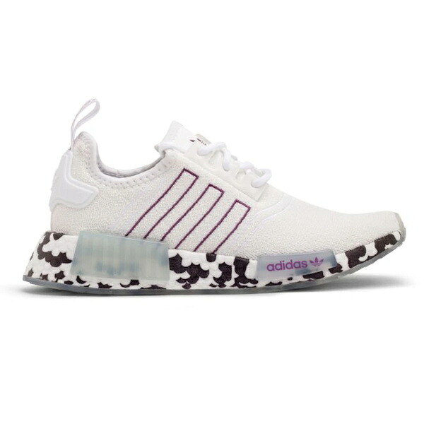 adidas アディダス レディース スニーカー 【adidas NMD R1 Active Purple Spotted (Women's)】 サイズ US_7.5(24.5cm) Cloud White/Active Purple/Cloud White|asty