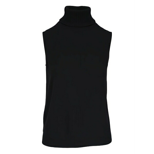 ラファイエット148 レディース 編み物\u0026スウェーター アウター Turtleneck vest Black