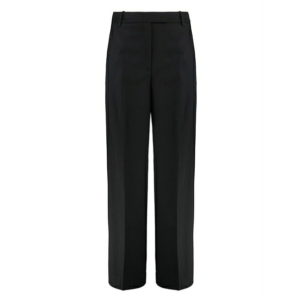 カルバンクライン レディース カジュアルパンツ ボトムス Wide-cut trousers Black|asty