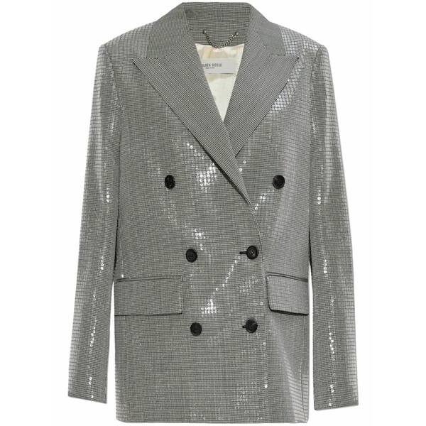 ゴールデングース レディース 上衣＆上衣 アウター Sequinned blazer  Silver