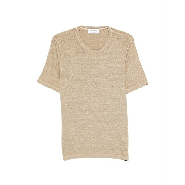 グランサッソ メンズ プルオーバー トップス Round-neck t-shirt Neutrals