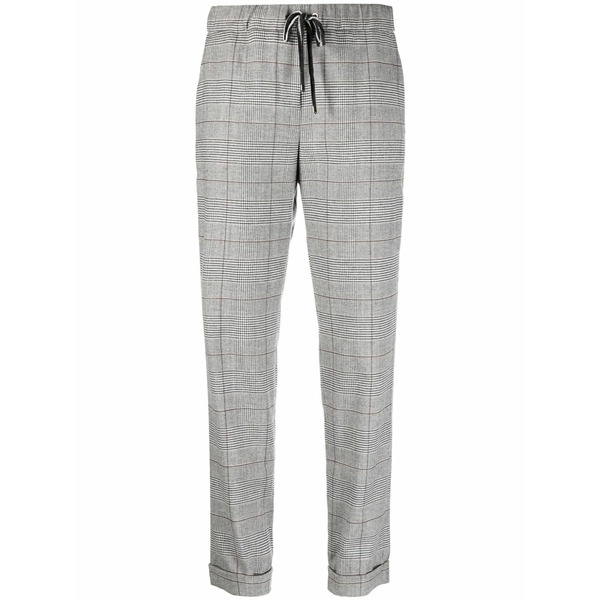 ロレーナアントニアッツィ レディース カジュアルパンツ ボトムス Plaid-check pattern tapered-leg trousers Grey｜asty