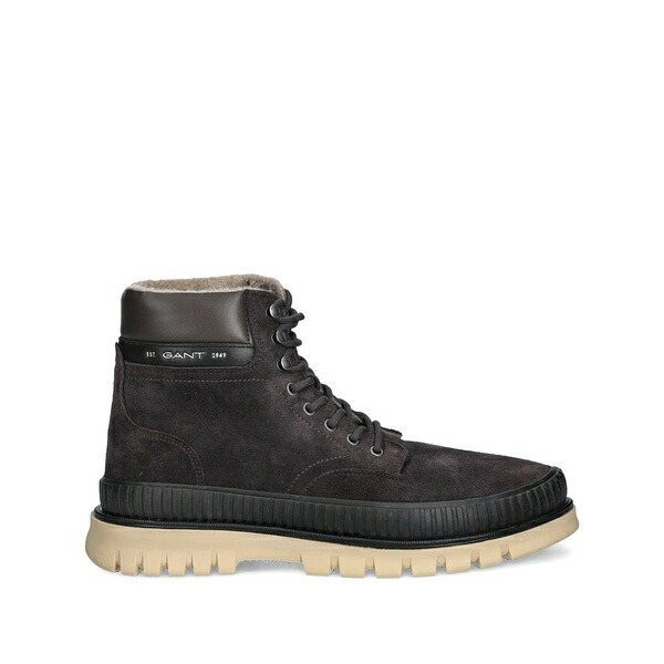 ガント メンズ ブーツ シューズ Lace-up lug-sole boots Brown
