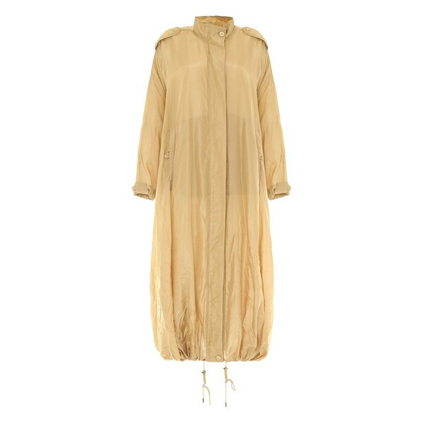 アルベルタ フェレッティ レディース 厚地の外套 アウター Drawstring-detail coat Yellow