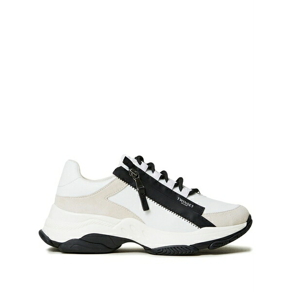 ツインセット レディース スニーカー シューズ Logo-print sneakers White｜asty